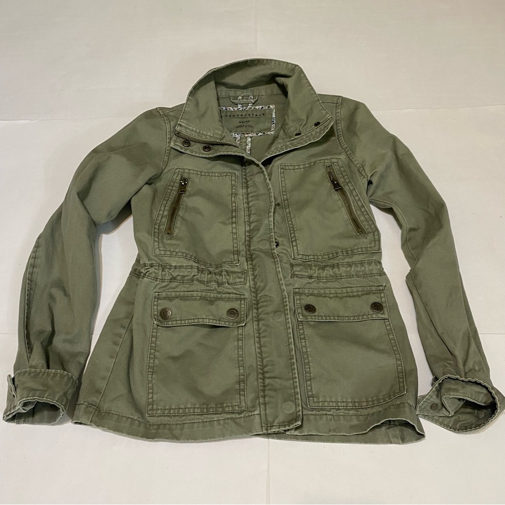 Aeropostale Olive Green Utility Jacket
